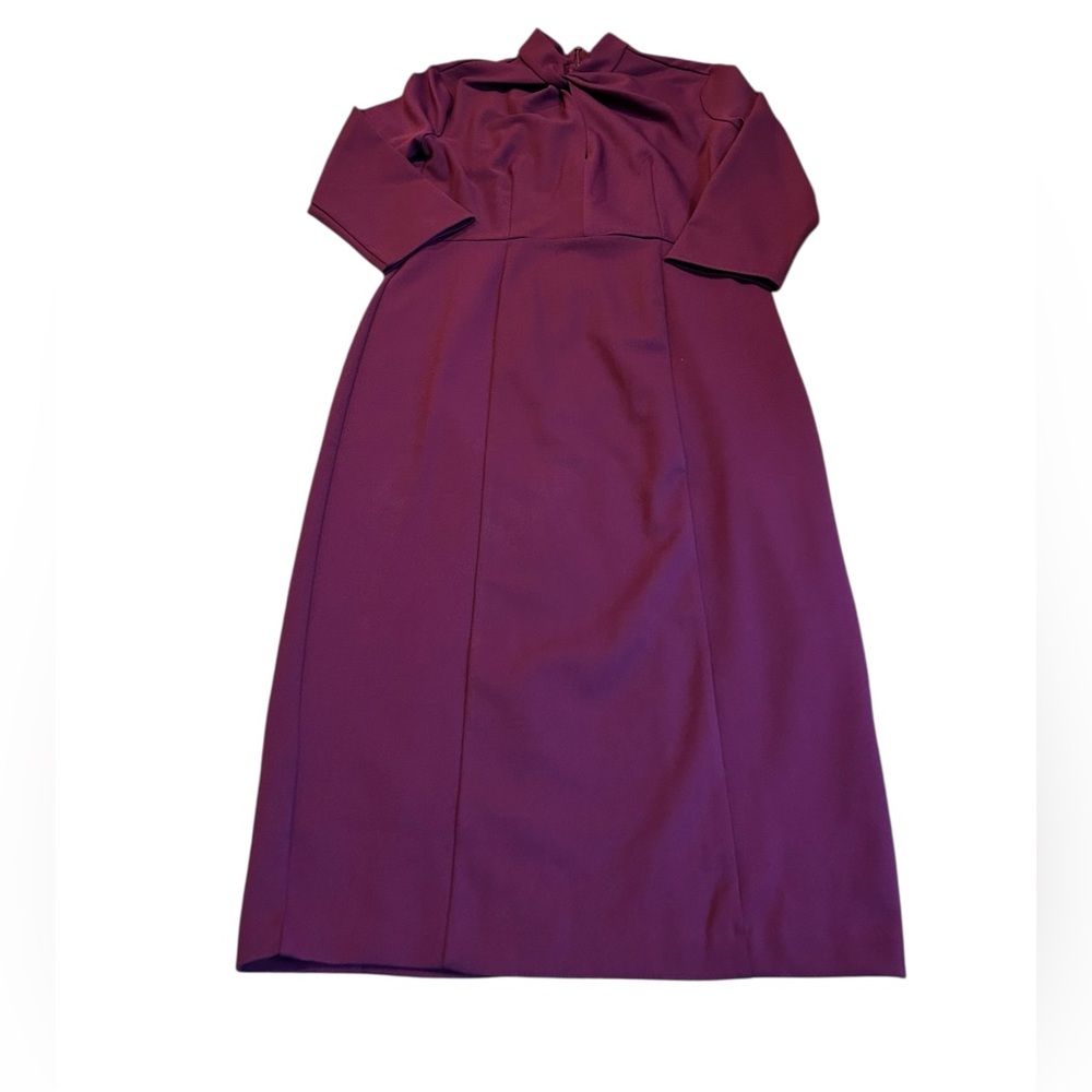 DONNA MORGAN twist neck dress